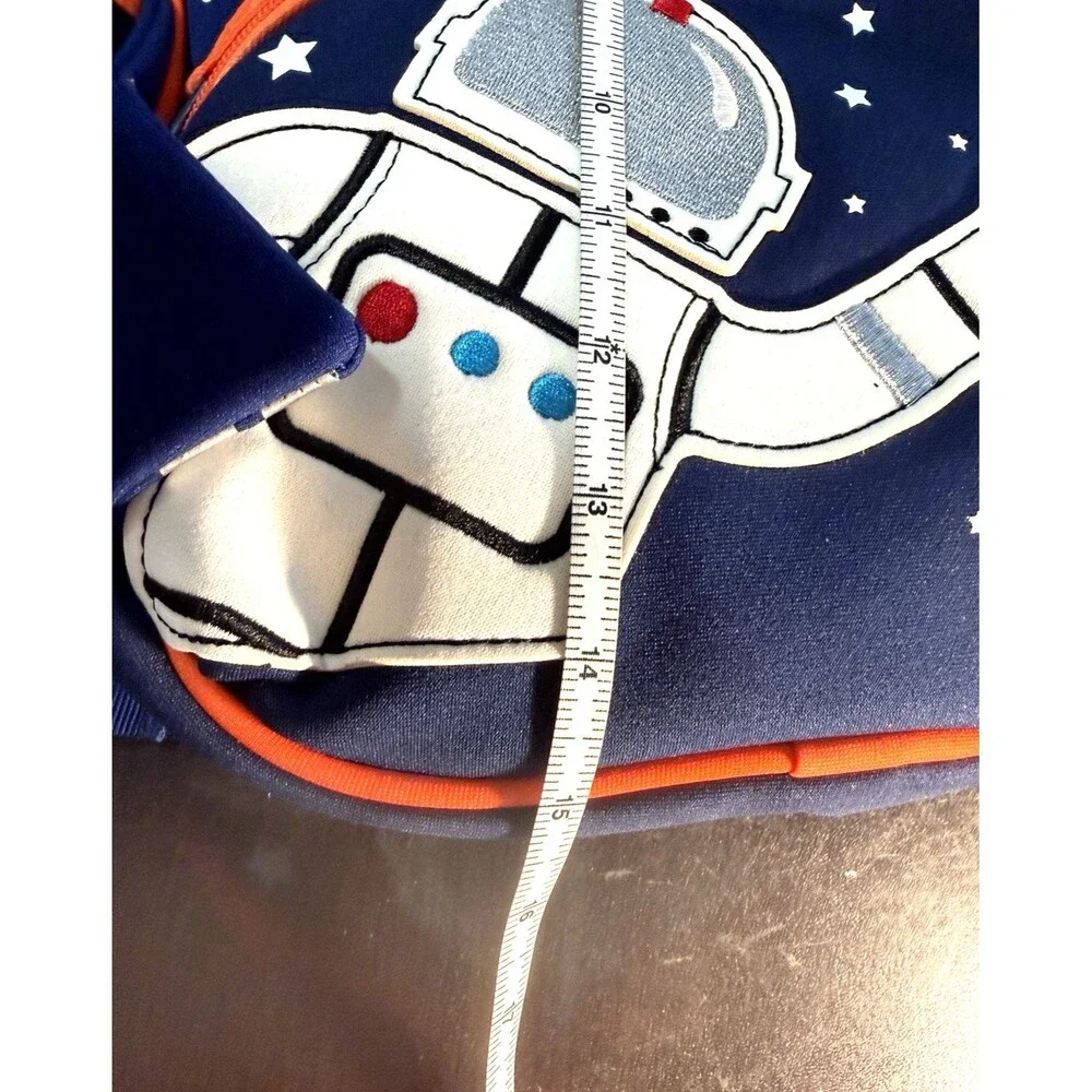 NWT GYMBOREE Astronaut Space Theme 3D Backpack Blue Planets Embroidered